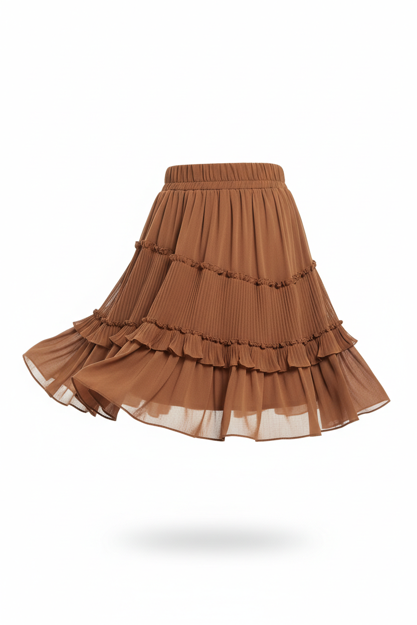 Jupe Nelly Marron