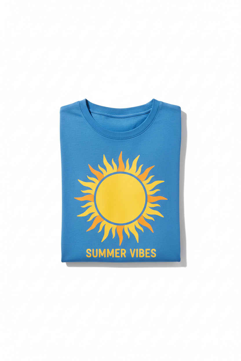 T-shirt Soleil Bleu
